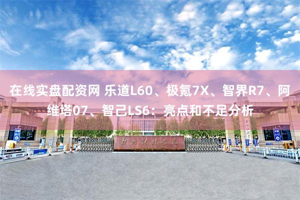 在线实盘配资网 乐道L60、极氪7X、智界R7、阿维塔07、智己LS6：亮点和不足分析