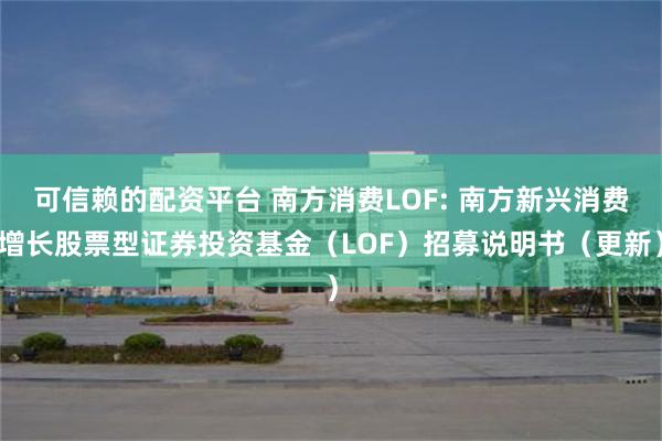 可信赖的配资平台 南方消费LOF: 南方新兴消费增长股票型证券投资基金（LOF）招募说明书（更新）