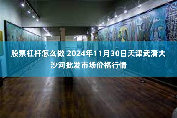 股票杠杆怎么做 2024年11月30日天津武清大沙河批发市场价格行情